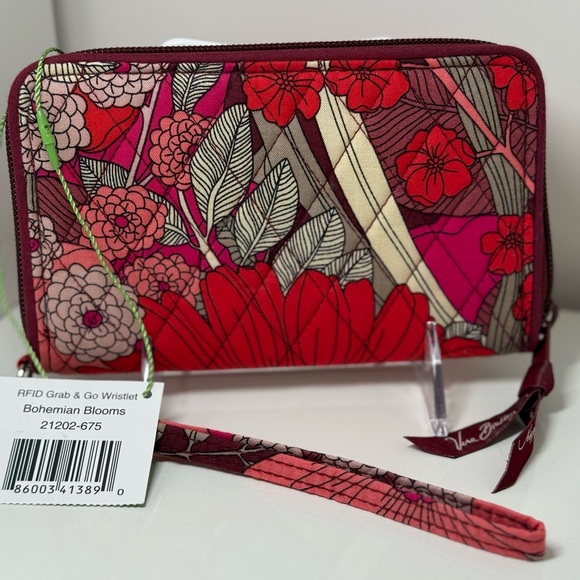 NWT VERA BRADLEY RFID GRAB & GO WRISTLET BOHEMIAN BLOOMS - Picture 3 of 3